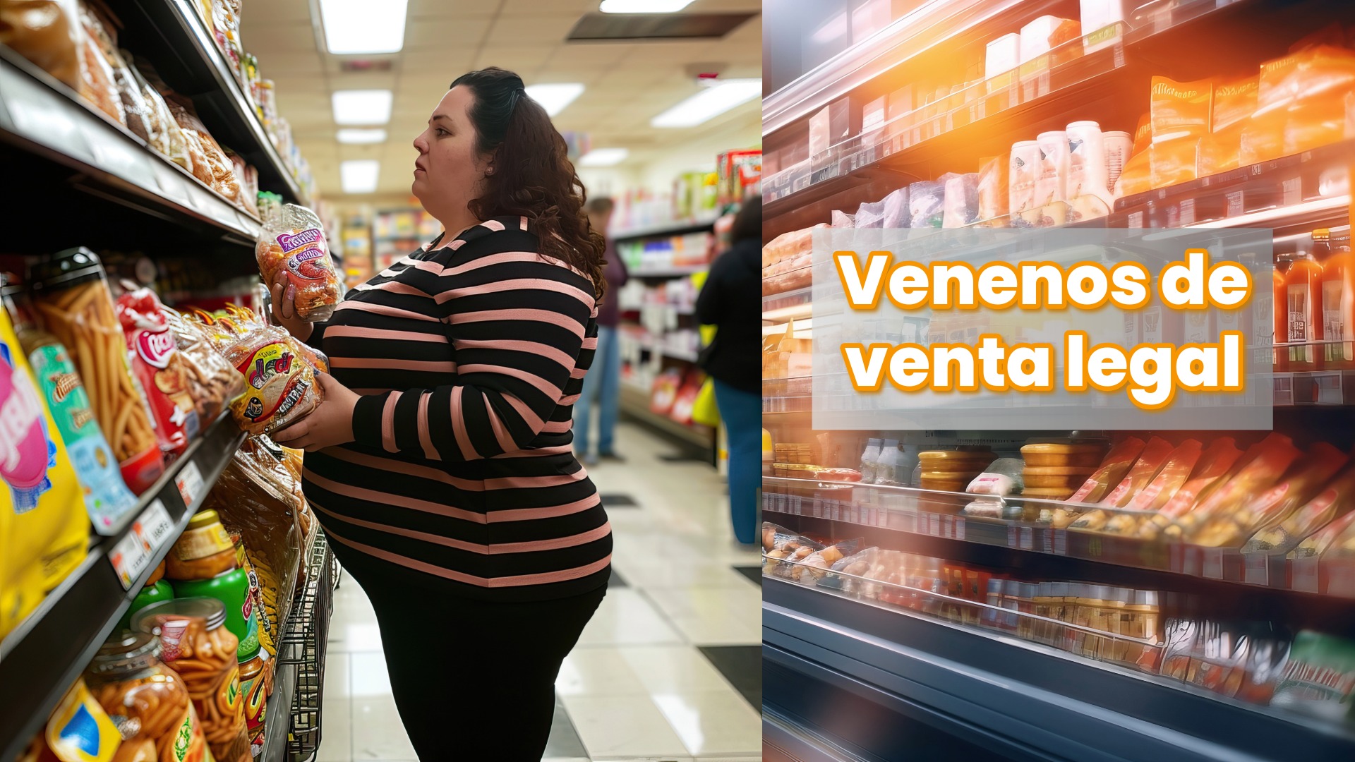 El tipo de alimentación en los supermercados: ¡envenenamiento seguro!