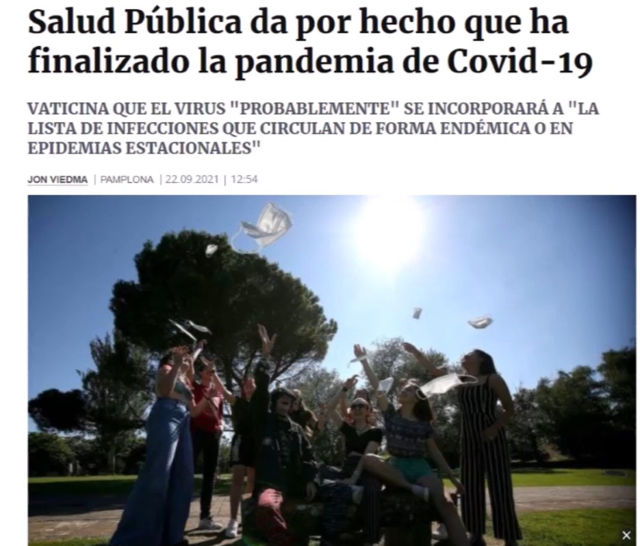 ¡Fin de la plandemia Covid-19 en Navarra!