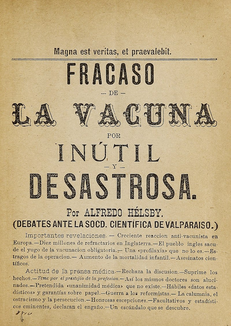 Médicos del siglo XIX alertan contra la vacuna de la viruela, ¡inútiles y desastrosas!