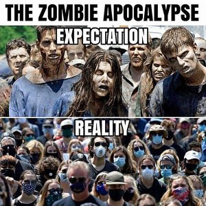 Comparación entre los creyentes de la Ciencia Invertida y los zombies